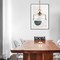Designers Fountain Drake 60 Watt 1 Light Brushed Gold Pendant with Clear Hammered Glass Shade 96332-BG - alternate 2